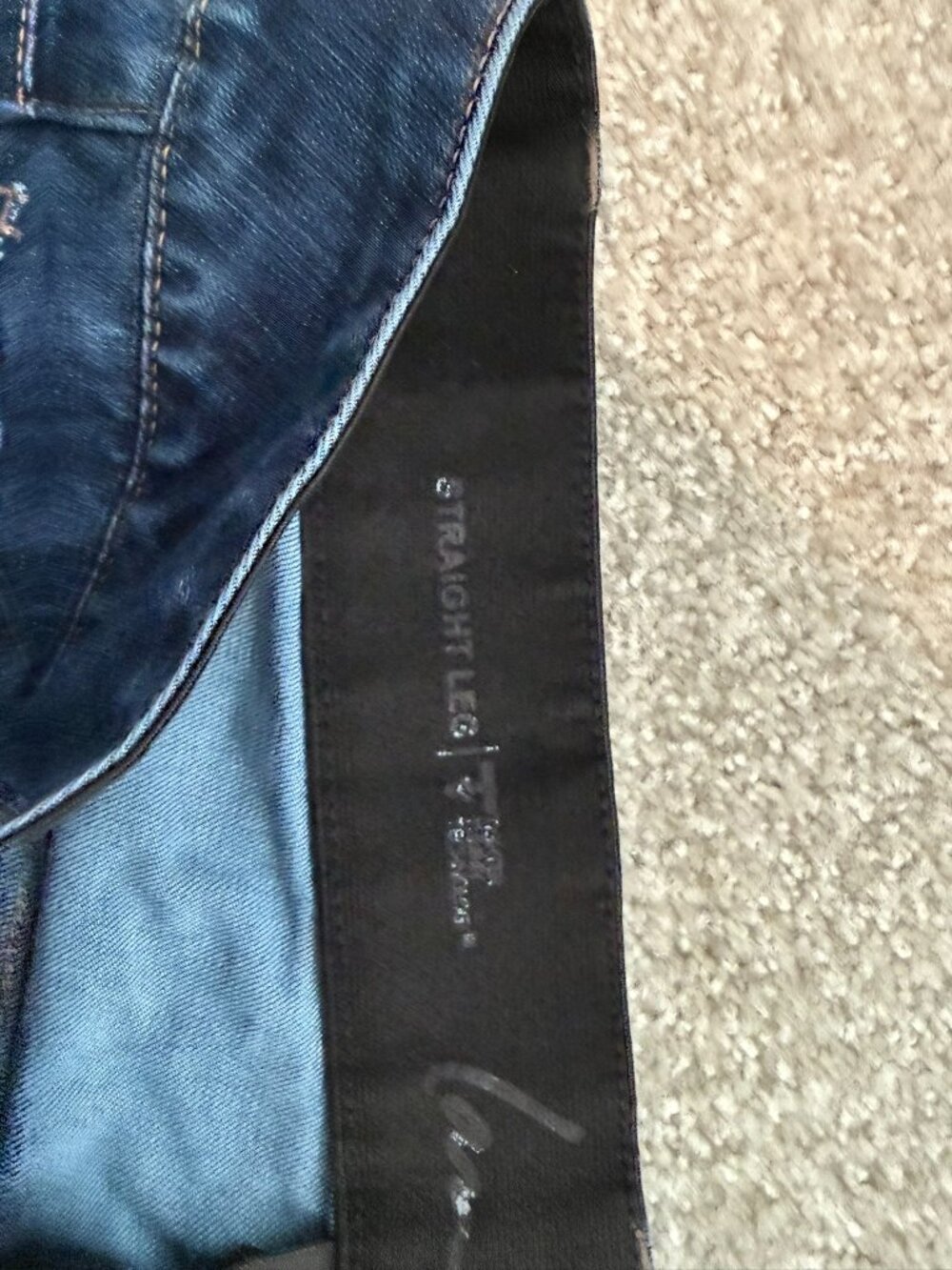 Lane Bryant Straight Leg Jeans 22 Short Dark Wash Stretch Plus Size - Picture 10 of 11